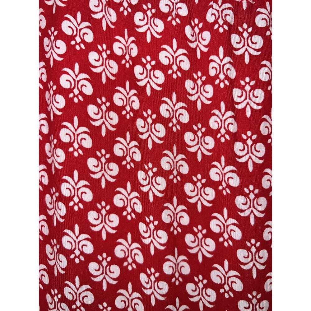 White Stag Skirt Women's M(8-10) Red/White Draw string Waist Cottagecore Boho - Picture 15 of 15